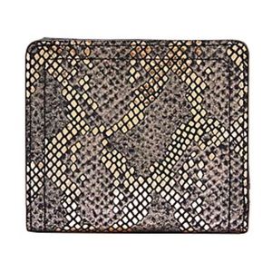 Fossil Logan RFID Small Bifold Silver Metallic